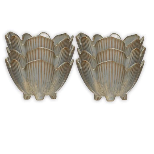 Hello Honey® Glazed Porcelain Flower Bowl Set, 6ct.